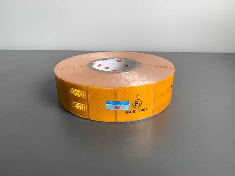 Banda reflectorizanta omologata 3M 45M intrerupta alba galbena rosie