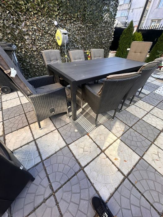 Masa cu scaune ratan