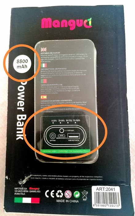 Power bank 30.000 mah rezerva de energie în buzunar nou sigilat