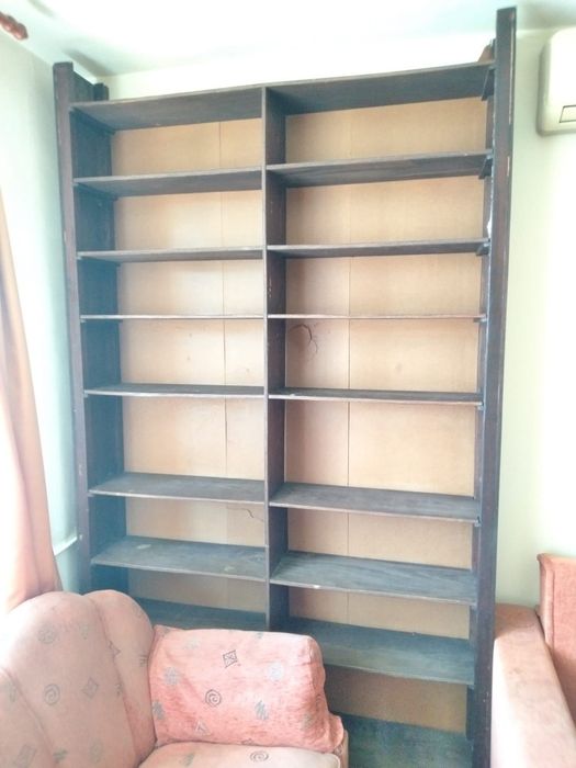 Bibliotecă mare din lemn masiv