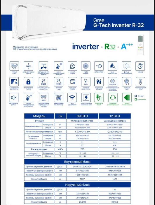 GREE 12 G-tech inverter
