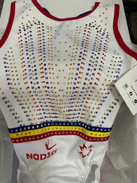 Nadia Comăneci - Tricou de gimnastică SM White Collector