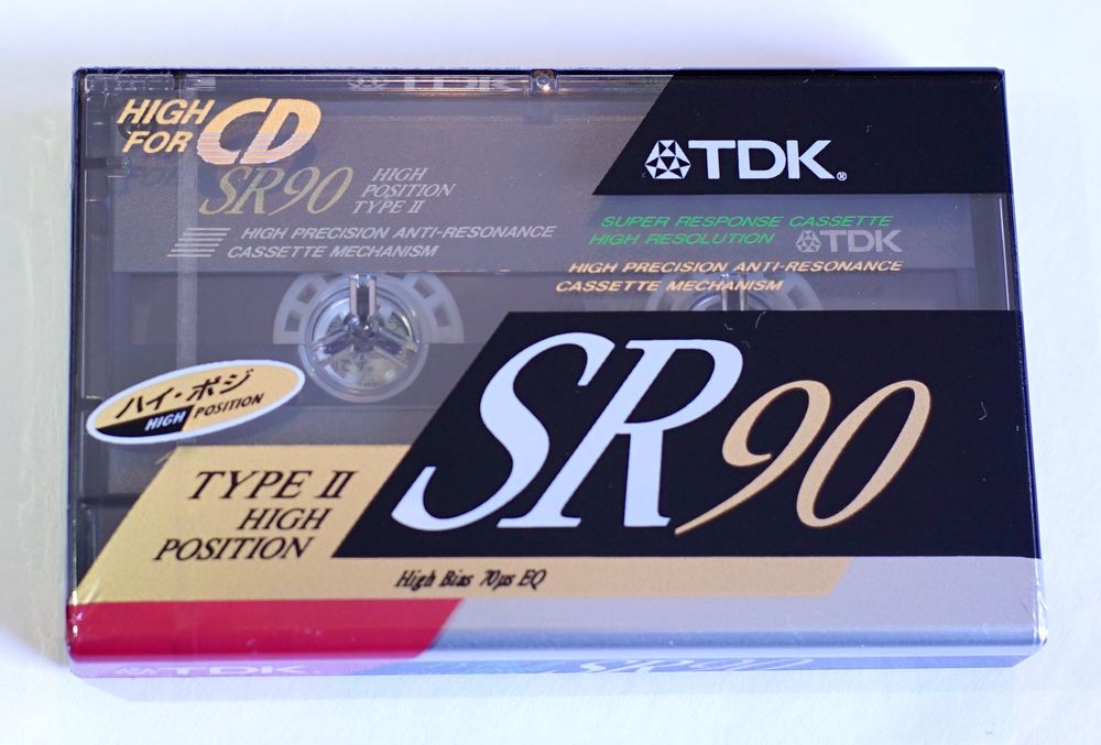 TDK SR 90 Type 2 - casete tip 2 Chrome - Sigilate (Maxell SONY) TDK SA