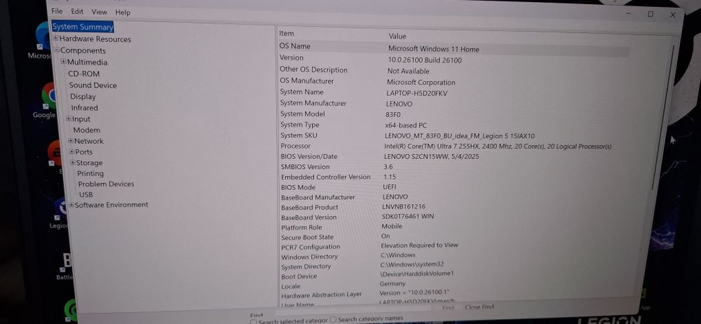 Гейминг лаптоп Lenovo Legion 5i15