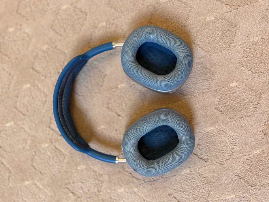 Căști Apple AirPods Max albastre, Lightning, cu cutie și husă