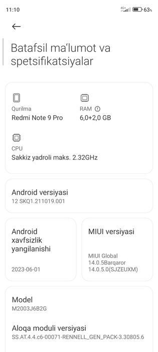 Redmi Note 9 pro