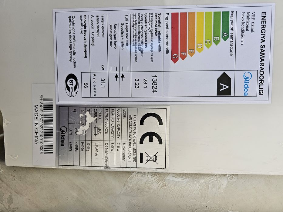 Продаётся внутренний блок кондиционера MIDEA VRF.