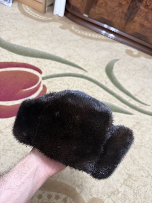 Норковая шапка мужская