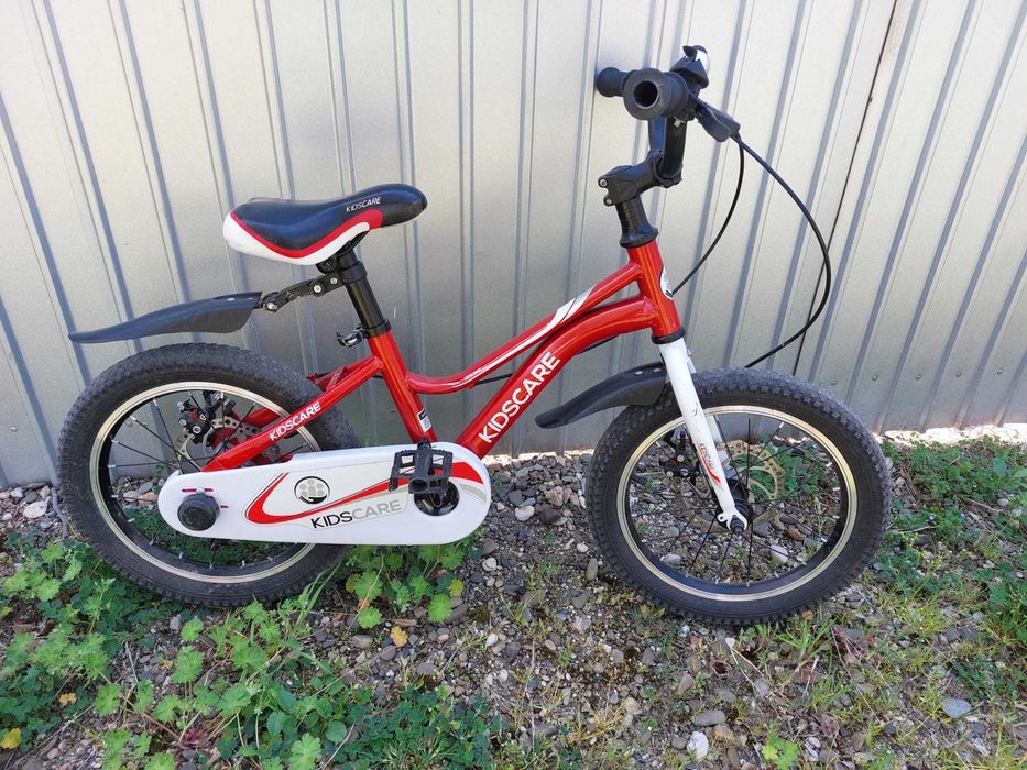 Bicicleta pentru copii 5-8 ani KidsCare, roti 16 inch (40cm), frane pe disc