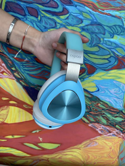 Rapoo S700 Bluetooth слушалки – Отлично състояние + кабели и калъф
