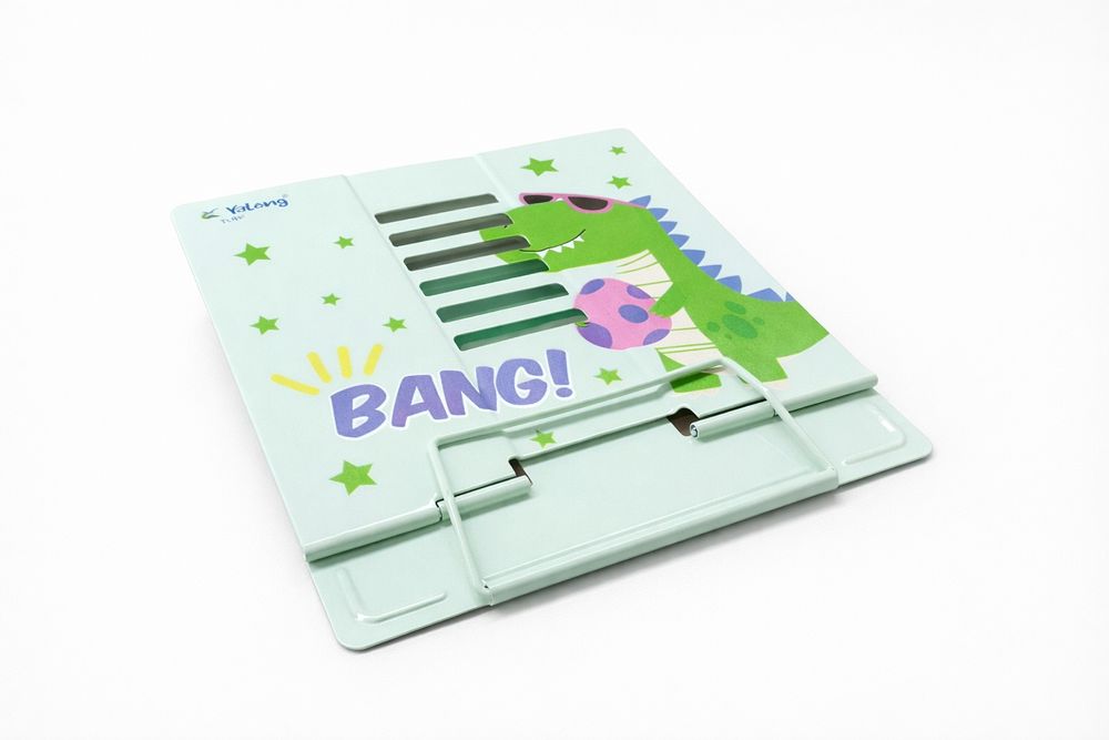 Подставка для книг металлическая, от Yalong TO GO, динозавр.