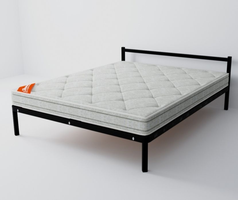 Двухспальная кровать из стали в стиле лофт