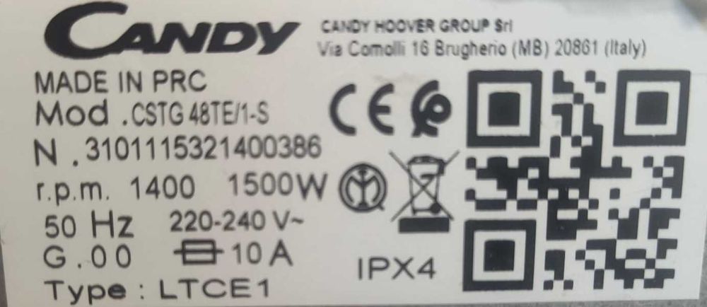 Masina de spalat Candy noua,  de reparat