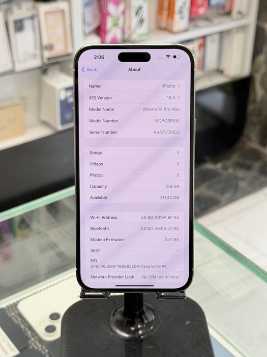 Apple iPhone 14 Pro Max 128Gb Silver