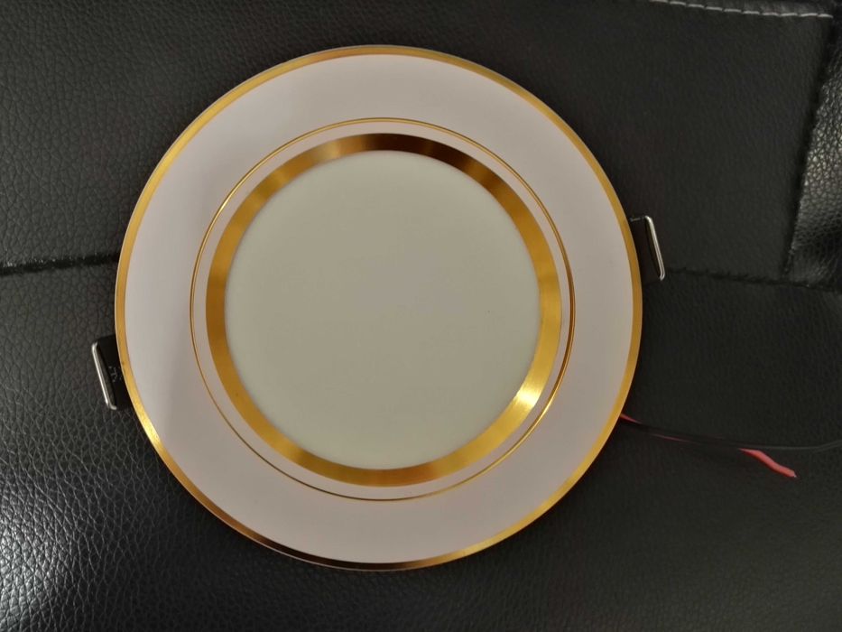 LED панели 12W 5500к,лунички,хром,злато,ЛЕД плафон, лампа