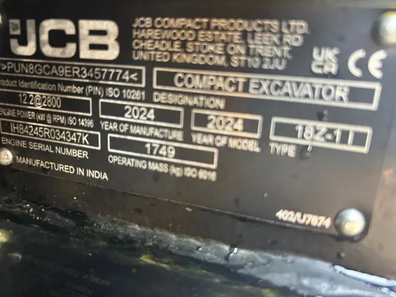 Мини багер JCB 18Z-1