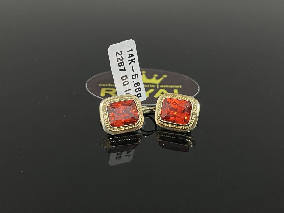 Bijuteria Royal CB : Cercei dama aur 14k 585  5,88 gr
