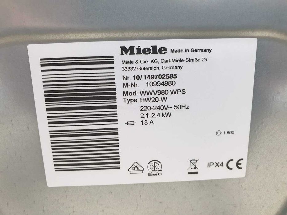 Miele Passion Пералня - 9кг - WiFi - TwinDos - Пара - Миеле