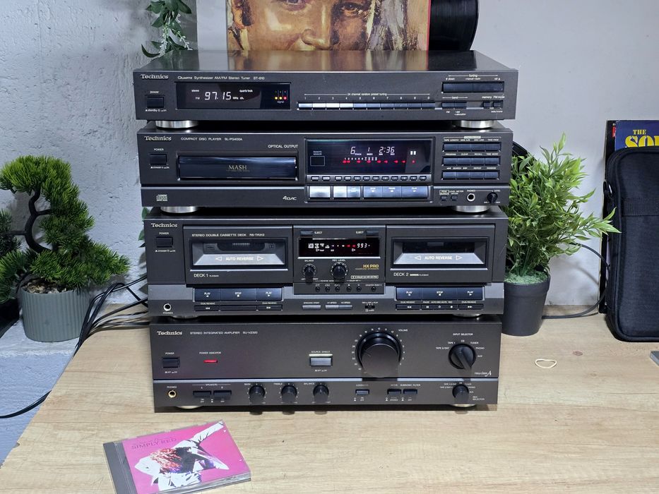 Linie audio TECHNICS, amplificator, dublu deck, cd-player, tuner radio