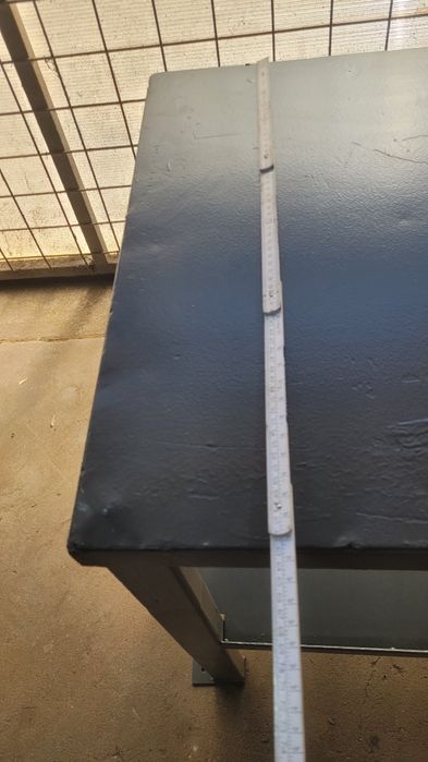 banc lucru masa metalica sudura solida batut fier tabla otel groasa 4