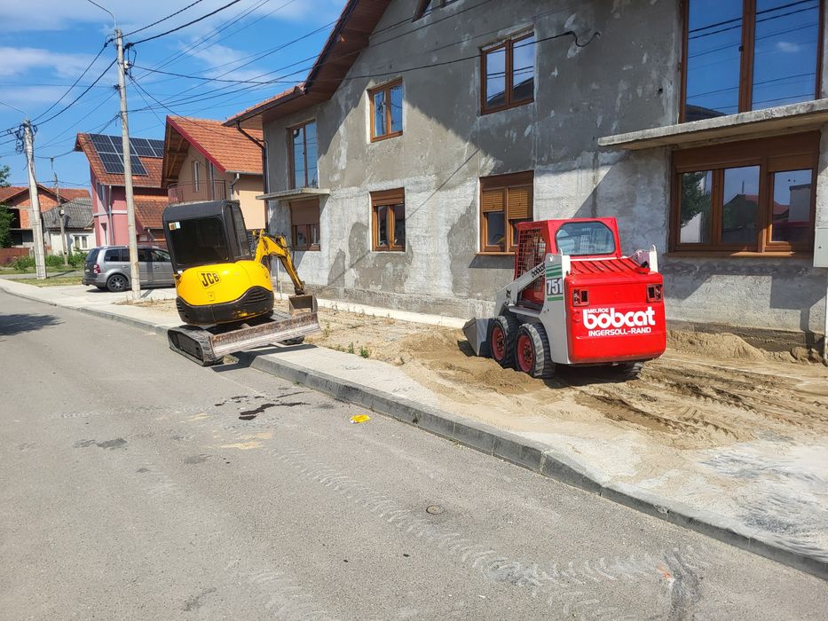 Mini-excavator / Mini-incarcator de inchiriat