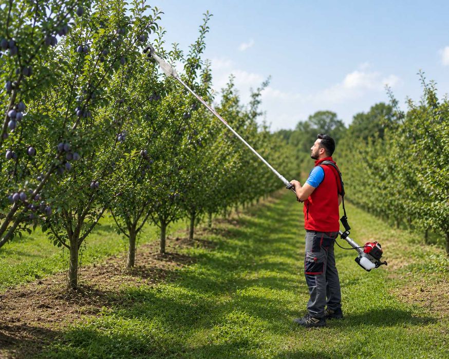 Dispozitiv tip " umbrela" pentru colectat prune, cirese ,visine ,alune ,nuci, migdale - varianta manuala