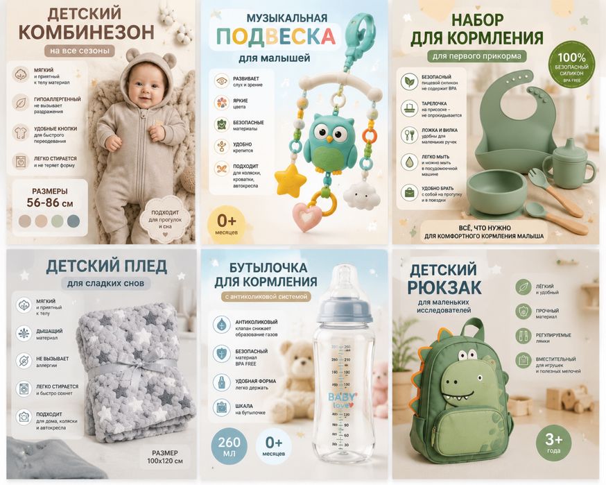 Создаю карточки для товаров