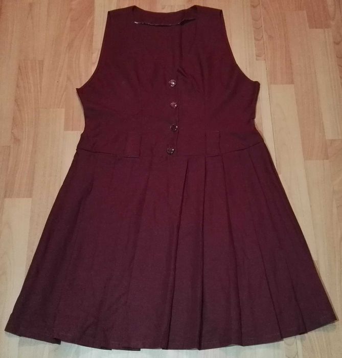 Платье бардовое, 50 размер