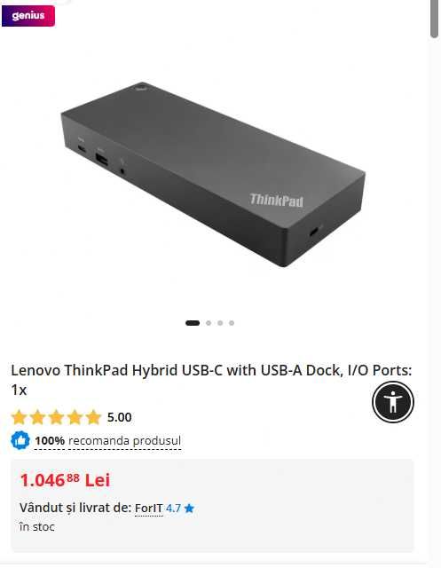 ThinkPad Hybrid USB-C with USB-A Dock