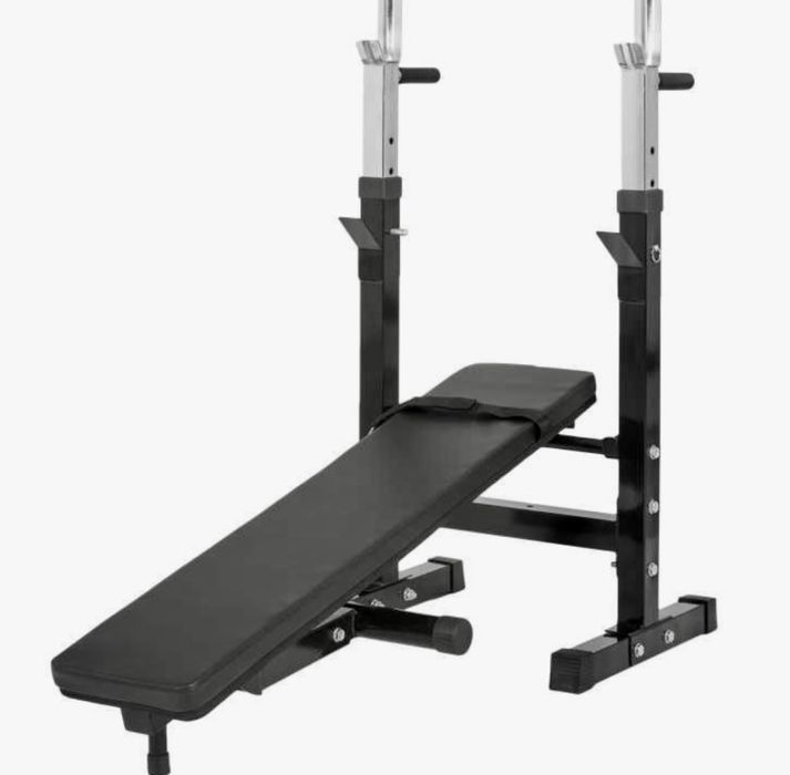 Banca reglabila piept cu suport+set gantere si haltere reglabile