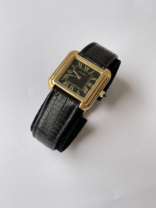 Ceas Cartier Tank Stepped unisex 28mm dismetrul conditie excelenta