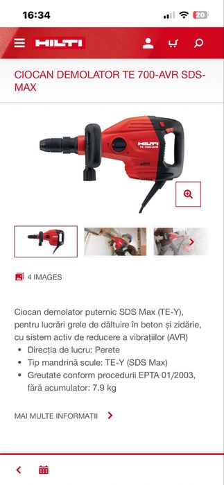 Picamer Hilti TE 700 AVR-Nou