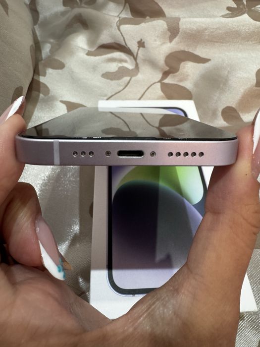 iPhone 14 Purple 128GB - Liber de rețea | Stare impecabilă + Cutie + Cablu