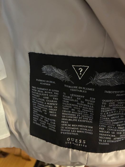 Дамско яке Guess, размер Хs, естествен пух
