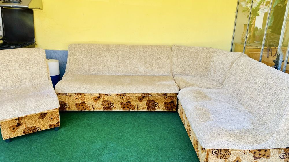 Диван ъглов холова гарнитура модулен ляв и десен