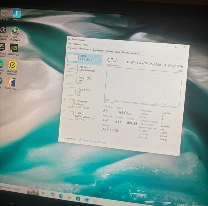 PC gaming I5 6500 GTX1050TI