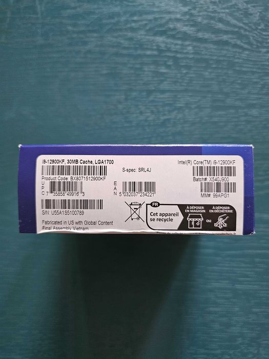 Процессор Intel Сore i9-12900KF
