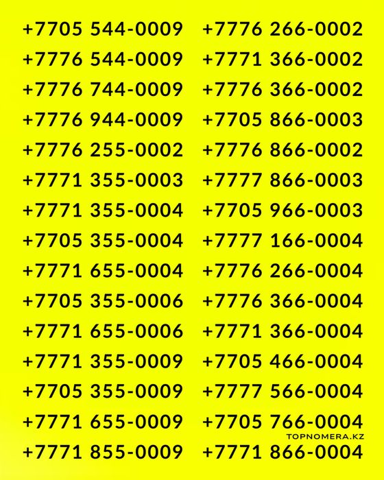 Красивые ВИП номера. Скидка 35%