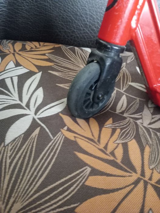 Ролери  MONI бяло с розово и тротинетка