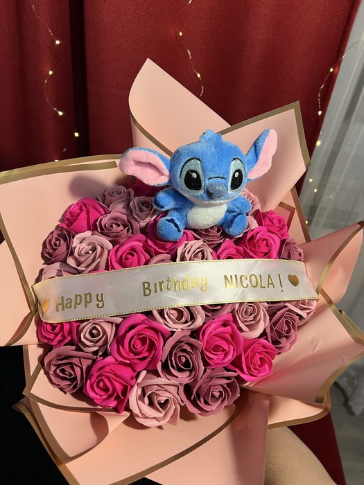 Buchet de trandafiri din sapun parfumati premium