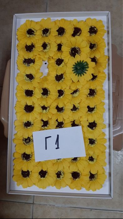 Сапунени гербери 6 цвята Цветя за декорация Всички цветове са налични