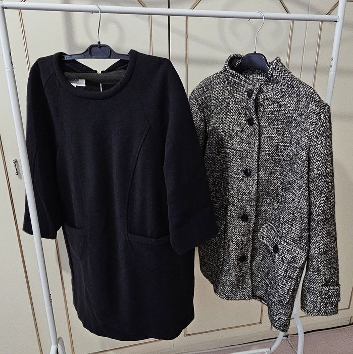 Рокля ba & sh Черна, синя, с животински принт