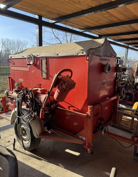 Motopompa Remorca Germania cu bazin de apa 1200 litri cu pompa electri