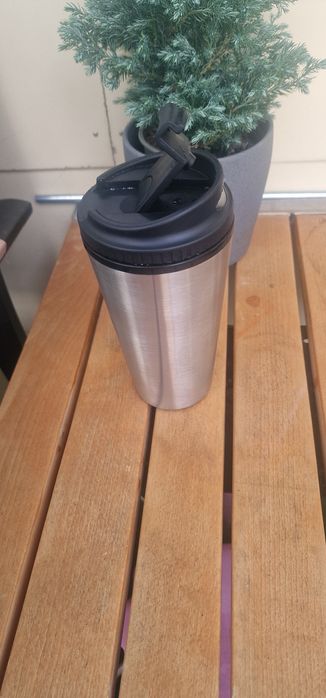 Cană Coffee to go inox cu perete dublu