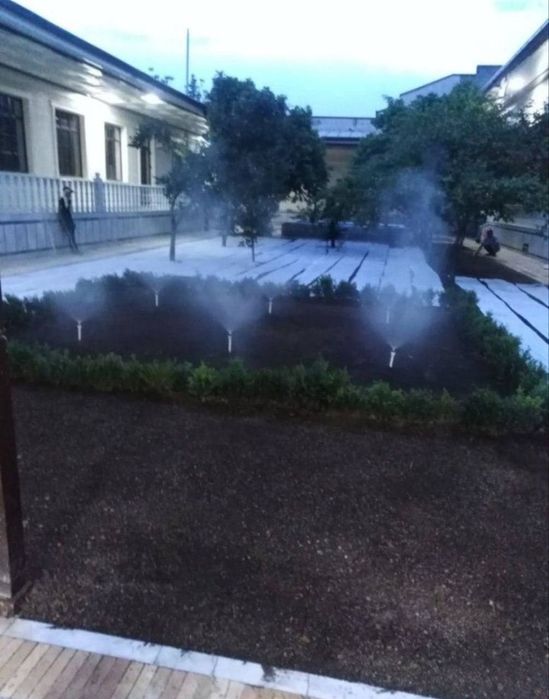 Газон ландшафтный дизайн поливная система