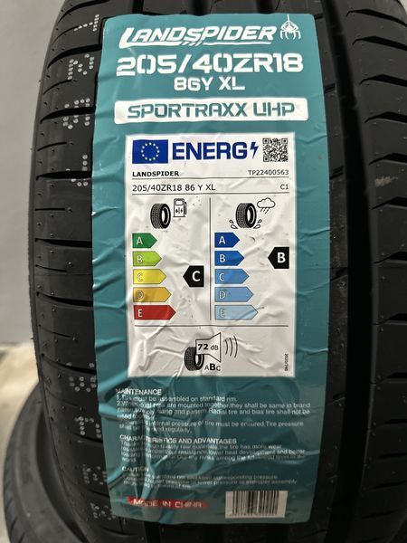 Нови летни гуми LANDSPIDER UHP 205/40R18 86Y XL БОРД 2054018