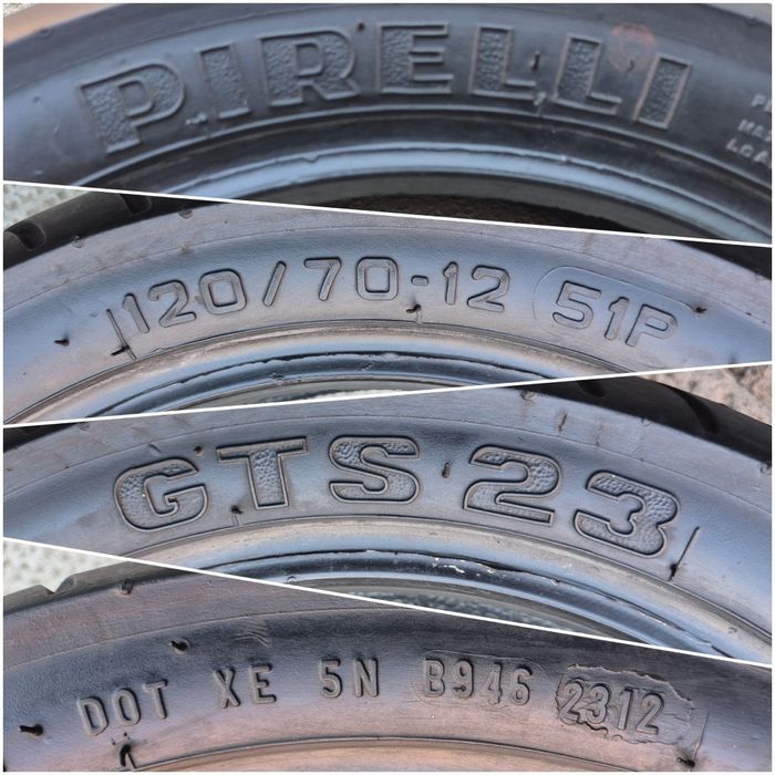 O bucată 120/70 R12 vară - una Michelin Mitas Pirelli