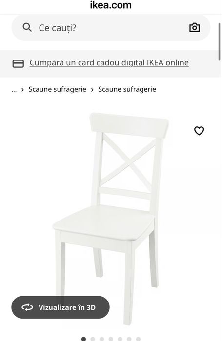 Masa + 4 scaune living IKEA