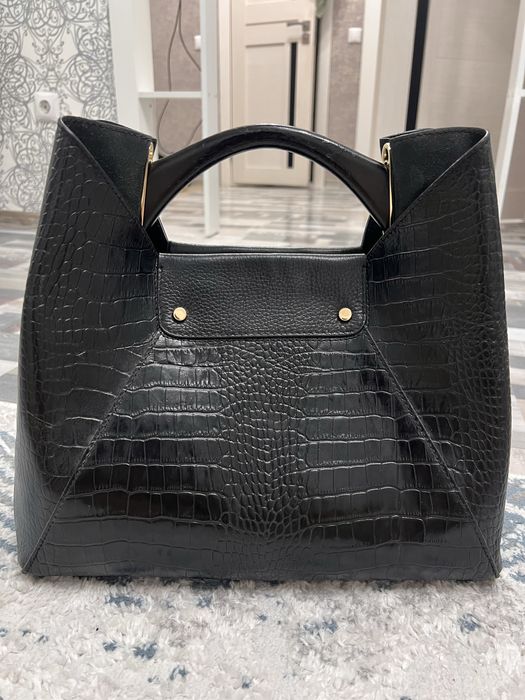 Сумка кожанная черная