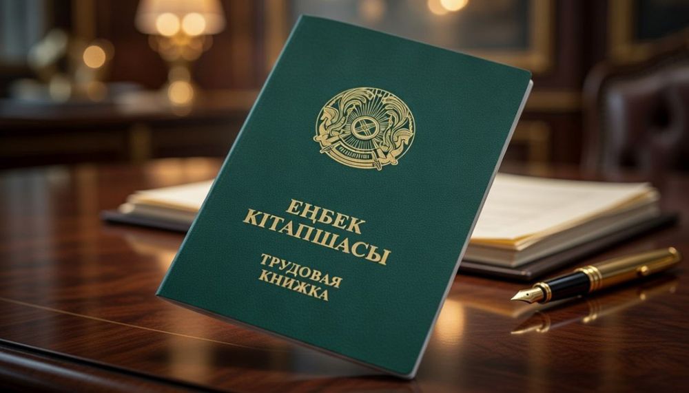 Трудовая книжка зелёная